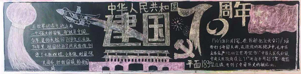 漳州一职校:开展"庆祝新中国成立70周年"主题黑板报评比活动